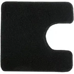 Kleine Wolke WC-Vorleger RELAX Schwarz 55 x 55 cm mit Ausschnitt