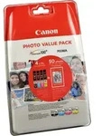 4 Canon Tinten 6443B008 CLI-551XL Multipack KCMY + 50 Blatt 10x15
