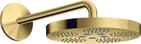 Axor 48491990, Axor One Kopfbrause mit Brausearm 28x28 cm rund gold 48491990