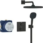 Grohe Vitalio Comfort Duschset Unterputz mit Thermostat mit Kopfbrause schwarz