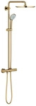 Grohe 26075GL0, Grohe Euphoria Duschset Wandmontage mit Thermostat mit Kopfbrause