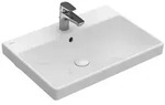 Villeroy & Boch Avento Waschbecken 65x47 cm rechteckig Klassisch-M&ouml;bel wei&szlig;...
