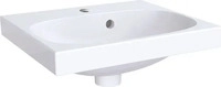 Geberit 500636018, Geberit Acanto Waschbecken 45x38 cm rechteckig M&ouml;bel wei&szlig; glanz