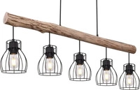 Globo Lighting 153265N, Globo Lighting Mina Pendelleuchte 5x40 W schwarz 15326-5N