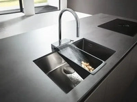 Hansgrohe 73837800, Hansgrohe Aquno Select M81 K&uuml;chenarmatur Stehend edelstahl