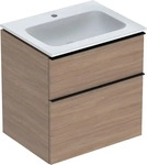 Geberit 502335JH1, Geberit iCon Waschtisch mit Unterschrank 60 cm eiche 502.335.JH.1