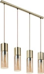 Globo Lighting 210004HM, Globo Lighting Annika Pendelleuchte 4x25 W messing-bernstein