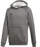 adidas Kinder Core 18 Hoodie Kapuzenpullover dunkelgrau 116