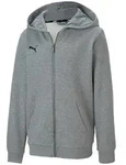 Puma teamGoal23 Casuals Kapuzenjacke Kinder grau 128