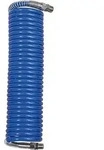 RIEGLER Spiralschlauch PA blau AG R 3/8" Verschraubung & Knickschutz 12x9mm 5m