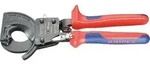 KNIPEX Kabelschneider 250mm Ratschenprinzip Mehrkomponenten-H&uuml;lle schwarz