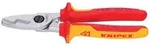 KNIPEX 95 16 200 Kabelschere Doppelschneide isol. VDE verch. 200mm
