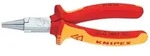 KNIPEX 22 06 160 Rundzange isoliert mit Mehrkohne-H&uuml;lle VDE verchromt 160mm
