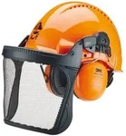 3M Waldarbeiterhelm orange mit Visier G3000M 3MO315C