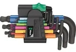 WERA Winkelschraubendreher Set sechskant Kugelkopf 5-teilig Multicolor 950/9