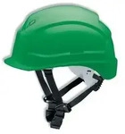 UVEX Schutzhelm pheos S-KR 9772 kurzer Schirm Drehrad gr&uuml;n
