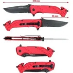 KS-TOOLS Klappmesser mit Arretierung & Gurtschneider 907.2220