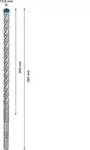 BOSCH Hammerbohrer EXPERT SDS Plus-7X 12x200x265mm VE 10