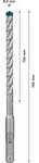 BOSCH Hammerbohrer EXPERT SDS Plus-7X 8x100x165mm VE 50