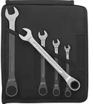 STAHLWILLE Ratschenschl&uuml;ssel-Set gerade 8-19mm 5-teilig in Rolltasche