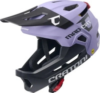 Cratoni 112913K1, Cratoni MadCat MIPS Kinder Fahrradhelm purple-black matt