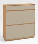 Schuhschrank, V 100 &ndash; Sandfarben &ndash; ca. 101x111x31cm