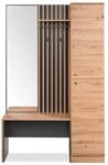 Kompaktgarderobe, Medan 42B &ndash; Schwarz &ndash; ca. 122x190x37cm