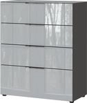 Kommode, Oakland &ndash; Silberfarben &ndash; ca. 83x102x42cm