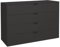 Kommode, Bonnie &ndash; Anthrazit &ndash; ca. 119x87x45cm