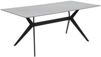 Esstisch, Paccino I T &ndash; Marmoroptik grau/schwarz &ndash; ca. 180x76x90cm