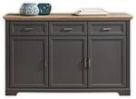 Sideboard, Jasmin &ndash; Graphitfarben &ndash; ca. 166x102x48cm