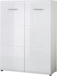 Schuhschrank, Adana &ndash; Wei&szlig; &ndash; ca. 90x120x36cm