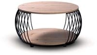 Couchtisch, Peking 2 &ndash; Eiche Artisan &ndash; ca. &Oslash;80cm, H: 47cm,