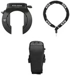 AXA Rahmenschloss Set Atlas AZ inkl. Kette ULC (130 cm) und Tasche 58 mm schwarz
