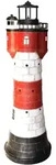 Solar-Deko-Leuchtturm, 50 cm: Maritime Gartenleuchte, automatisch & wetterfest &ndash;