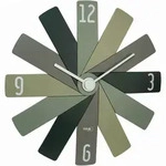 Design-Wanduhr CLOCK IN THE BOX, Masse: &Oslash; 40 cm, gr&uuml;n: Moderne Wanddekoration &