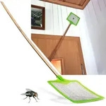 XL Fliegenklatsche &ndash; Effektive Insektenbek&auml;mpfung mit extralangem Bambus-Stab &ndash;