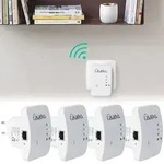 4er-Set Mini-WLAN-Repeater mit WPS-Funktion, 300 Mbit/s, LAN-Anschluss & 2,4 GHz,