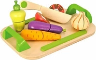 Eichhorn EichhornKinderschneidebrett Holz - Lernspielzeug mit 12-teiligem Gem&uuml;se-Set