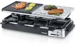 Elegantes Raclette-Set f&uuml;r 8 Personen (1300W) &ndash; Grill- und Steinplatte,