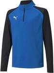 Puma TeamLIGA 1/4 Zip Top Sweatshirt f&uuml;r Kinder, blau 657237