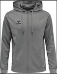 Hummel Core XK Poly (Rei&szlig;verschluss) Hood Kapuzensweater, grau, Gr. S
