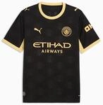 Puma Manchester City Away Replica T-Shirt f&uuml;r Herren, schwarz 784339