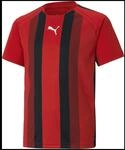 Puma TeamLIGA Striped Kinder T-Shirt, rot, Gr. 140