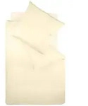fleuresse Bettw&auml;sche Jersey Interlock Colours 009200-0215 vanille 155x220 cm +...