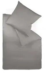 fleuresse Bettw&auml;sche Jersey Interlock Colours 009200-9021 grau 155x220 cm + 80x80 cm