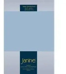 Janine Topper Spannbetttuch Elastic-Jersey 5001 perlblau 150x200 cm