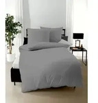kaeppel Bettw&auml;sche Satin Uni schiefer 200x200 cm + 2x80x80 cm