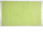 TEPGO Handwebteppich Dream Cotton Gr&uuml;n 70 cm x 250 cm L&auml;ufer