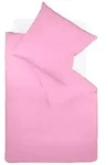 fleuresse Bettw&auml;sche Mako Satin Colours 009100-4070 pink 200x200 cm + 2x80x80 cm
